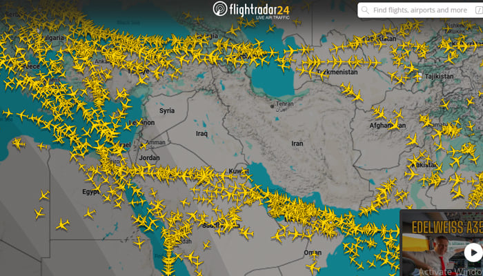 ایران، عراق اور شام نے اپنی فضائی حدود بند کردیں