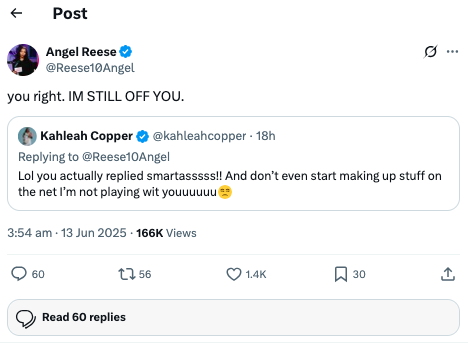 Angel Reese and teammate Coppers social media feud explodes into personal attacks