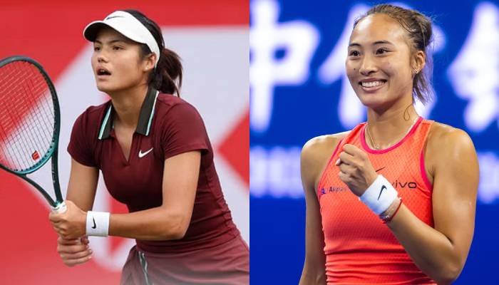 Queens 2025: Emma Raducanu crashes out as Zheng powers into semi-final
