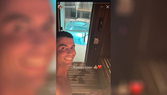 Cristiano Ronaldo treats himself with well-deserved relaxation after big win
