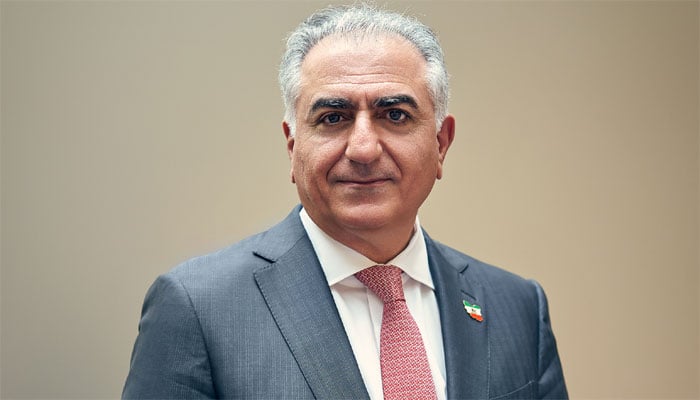 سابق ایرانی ولی عہد رضا پہلوی(فائل فوٹو)۔