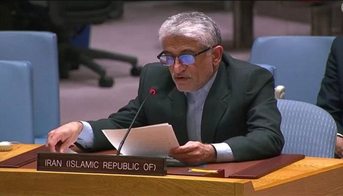 ایرانی مندوب امیر سعید ایروانی(فائل فوٹو)۔