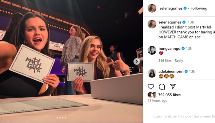 Selena Gomez reunites with Only Murders in the Buidling crew on Match Game