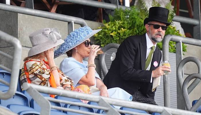 JK Rowling turns heads in rare public appearance with husband at Royal Ascot