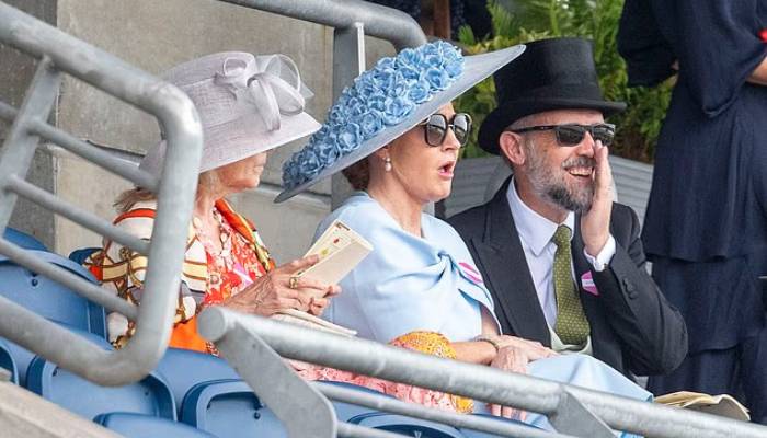 JK Rowling turns heads in rare public appearance with husband at Royal Ascot
