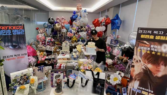 Lee Min-hos fans spoil him with extravagant gifts on his 38th birthday: SEE