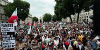 غزہ، ایران پر اسرائیلی جارحیت کیخلاف امریکا و یورپ میں احتجاج