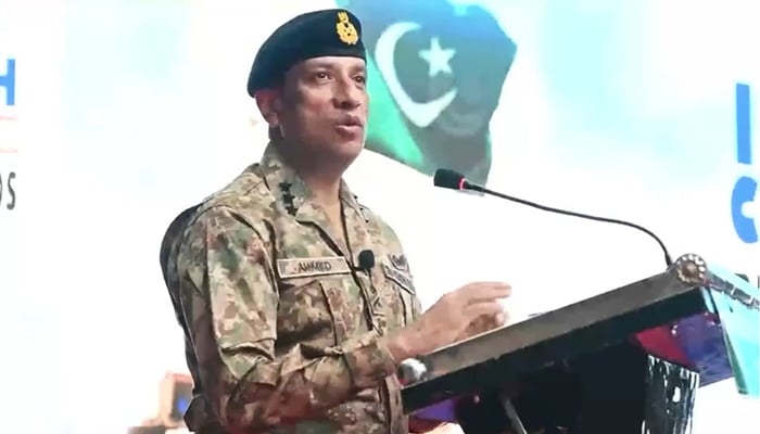ڈی جی آئی ایس پی آر لیفٹیننٹ جنرل احمد شریف چوہدری— اسکرین گریپ