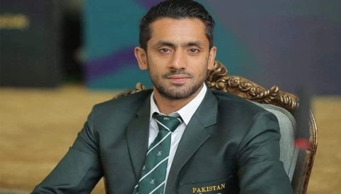 پاکستان ہاکی ٹیم کے کپتان عماد بٹ—فائل فوٹو