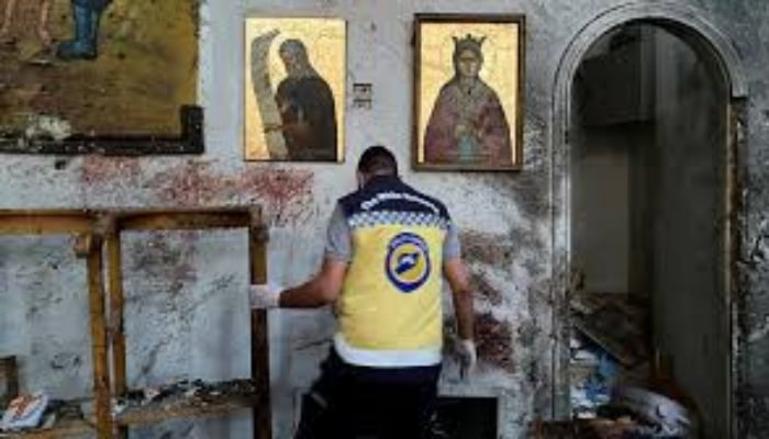 Damascus church attack: 20 killed in suicide bombing
