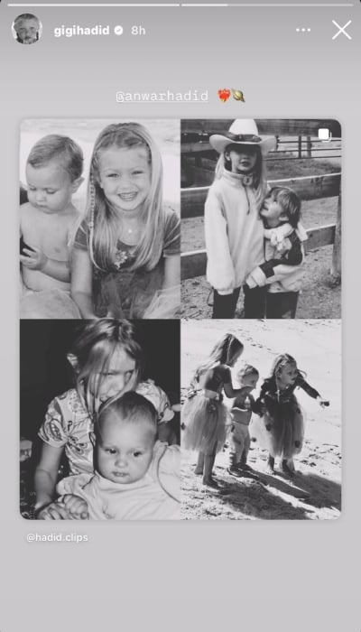 Gigi Hadid posts rare throwback snap with brother Anwar on his 26th birthday