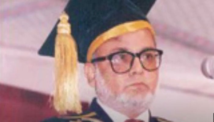 ڈاکٹر پروفیسر ظفر سعید سیفی(فائل فوٹو)۔