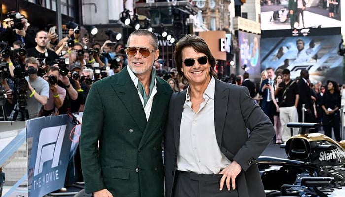 Tom Cruise raves about Brad Pitt’s ‘F1’ as he joins actor at London premiere