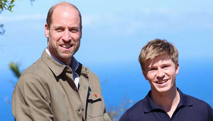 Prince William crashes radio show to surprise pal Robert Irwin