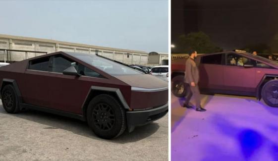 مرتضیٰ وہاب اِن ٹیسلا سائبر ٹرک، سب دنگ رہ گئے