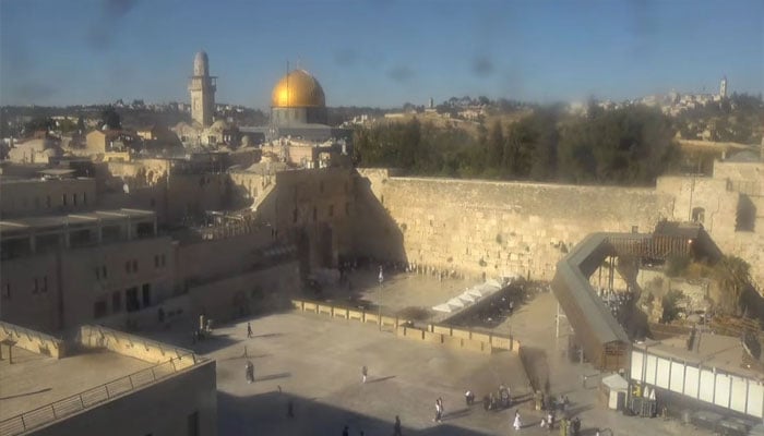 بیت المقدس میں مذہبی مقامات کا تازہ ترین منظر—تصویر بشکریہ سوشل میڈیا