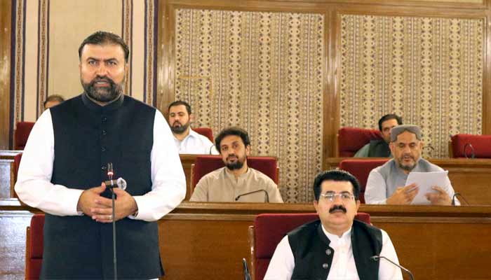 وزیر اعلیٰ بلوچستان میر سرفراز بگٹی —فوٹو بلوچستان اسمبلی