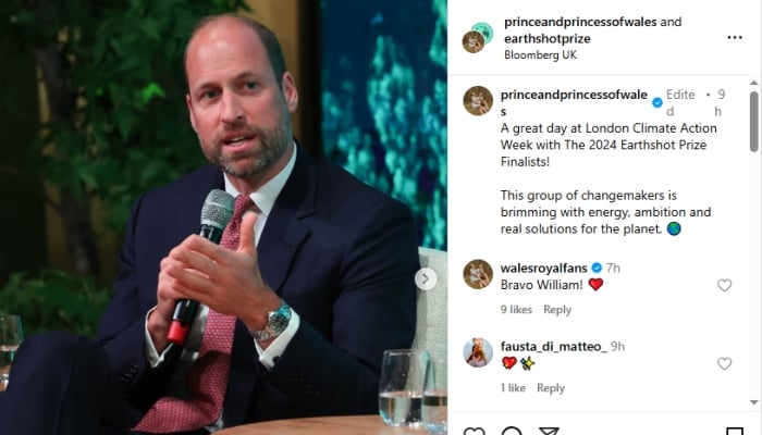 Prince William meets 2024 Earthshot Prize Finalists during eco-focused event