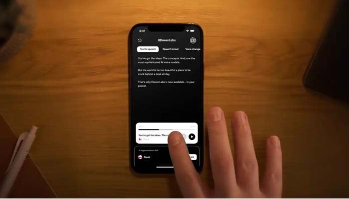 ElevenLabs launches the latest stand-alone voice-generation app