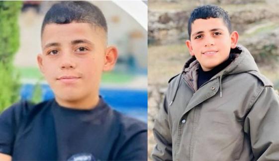 اسرائیلی فوج نے مغربی کنارے میں 13 سالہ فلسطینی بچے کو شہید کردیا