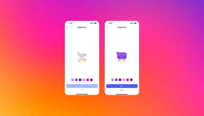 Instagram brings custom colours and emojis to notes