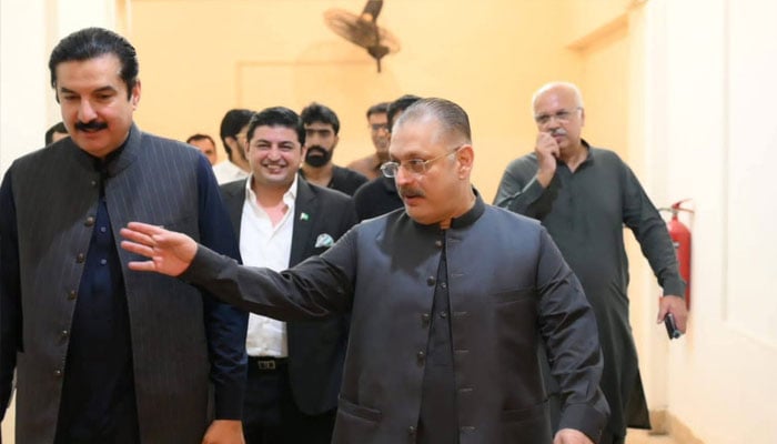 گورنر خیبر پختونخوا فیصل کنڈی کی شرجیل میمن سے ملاقات