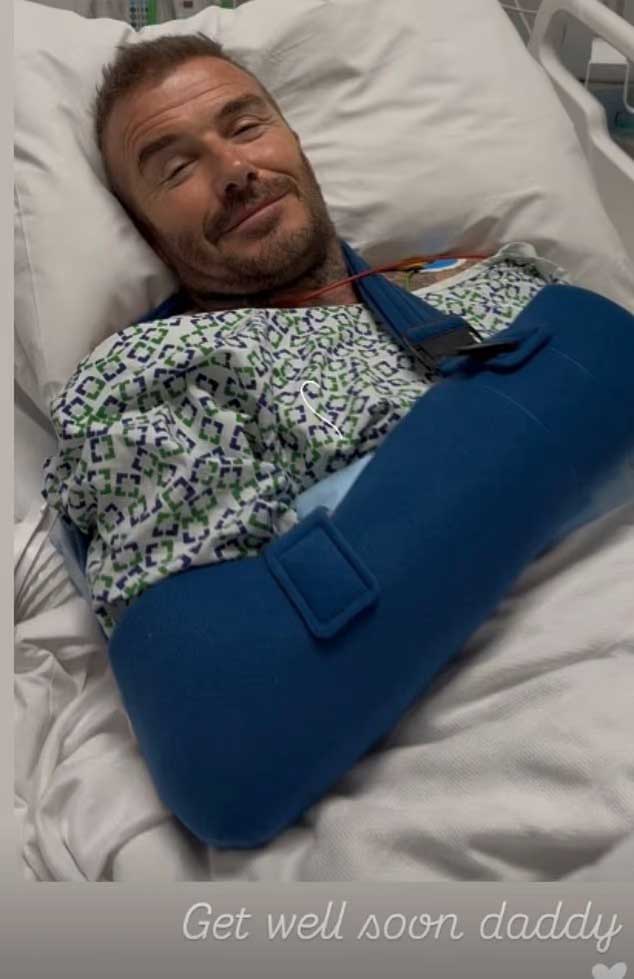 David Beckham hospitalised as wife Victoria shares shocking photos