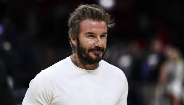 David Beckham makes first appearance after urgent surgery