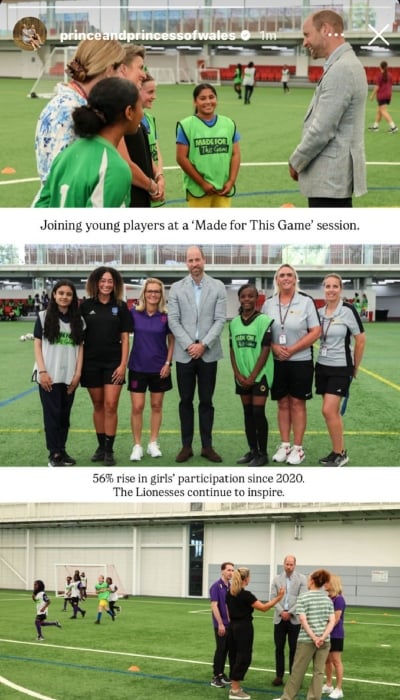 Prince William meets with future football stars ahead of UEFA championship