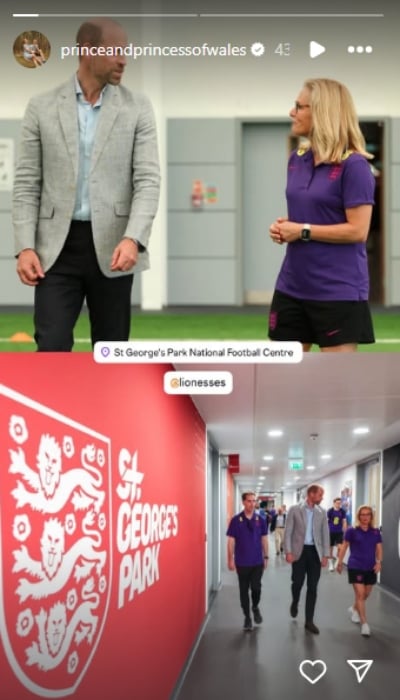 Prince William meets with future football stars ahead of UEFA championship