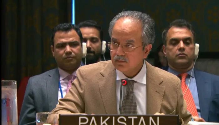 اقوامِ متحدہ میں پاکستان کے مستقل نمائندے عاصم افتخار احمد—فائل فوٹو