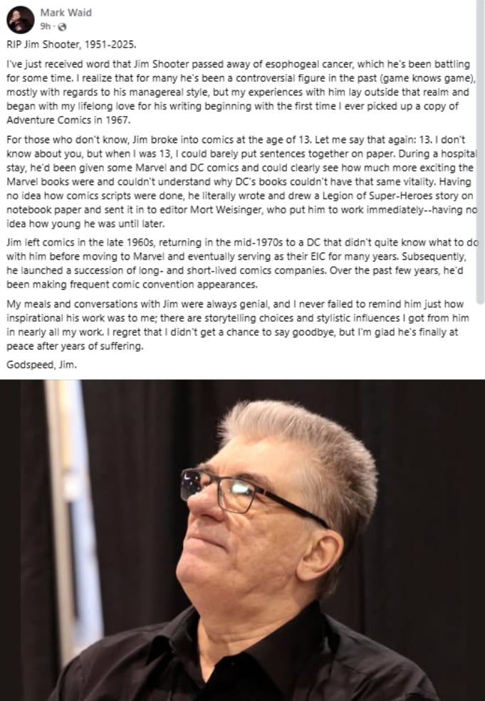 P.C. Facebook/Mark Waid