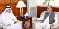 اسد قیصر کی سعودی سفیر نواف بن سعید المالکی سے ملاقات