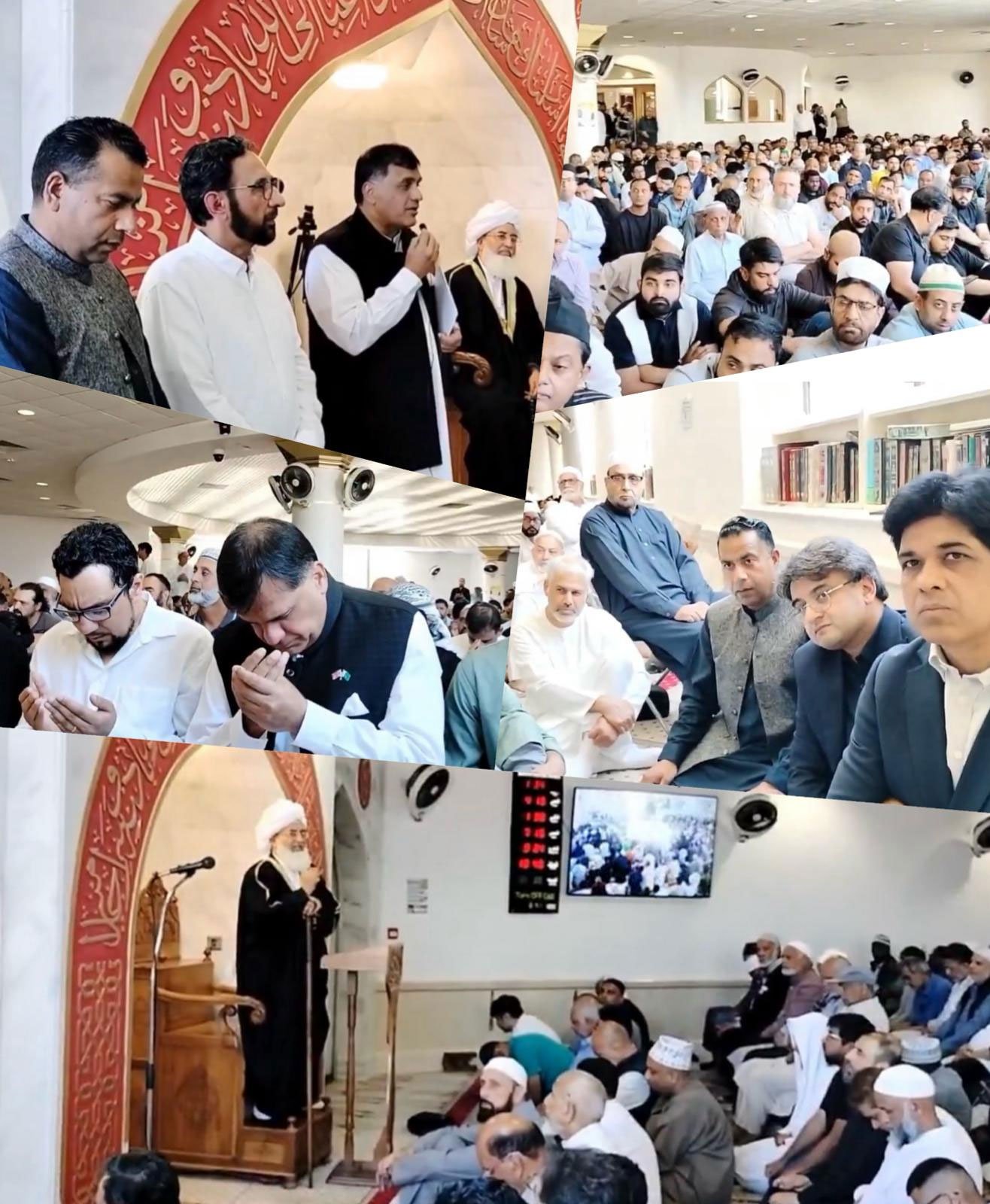 پاکستانی ہائی کمشنر کا لندن کی ہیرو سینٹرل مسجد کا دورہ، کمیونٹی ارکان سے ملاقات