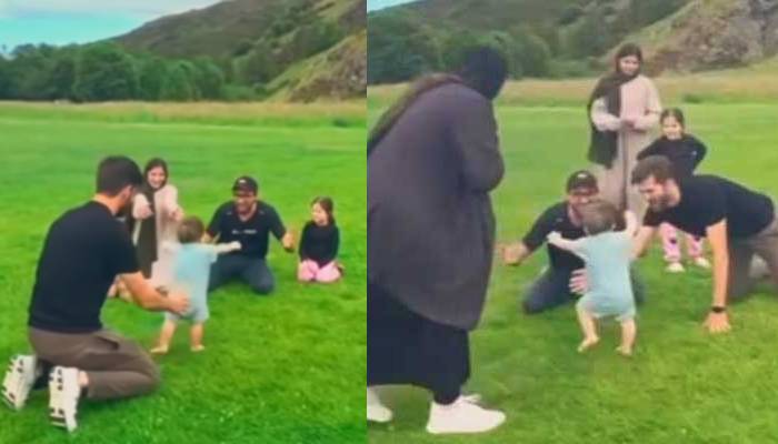 Shaheen Shah Afridi shares son’s first steps in heart-melting family moment