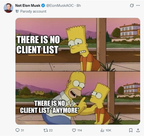 Elon Musk slams FBIs Epstein investigation conclusion, shares mocking meme