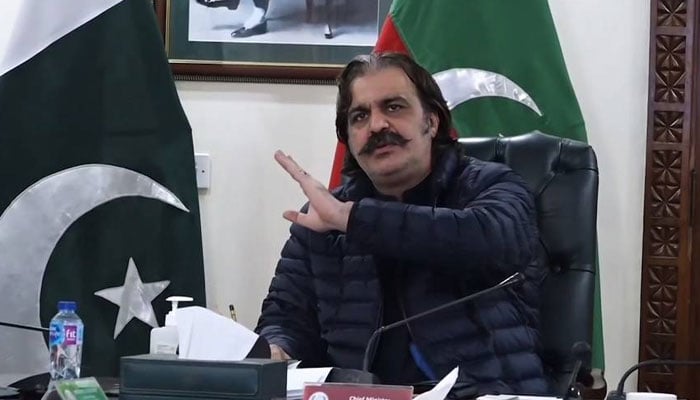 وزیراعلیٰ خیبرپختونخوا علی امین گنڈاپور—فائل فوٹو