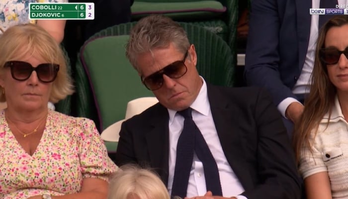Hugh Grant at Wimbledon 2025
