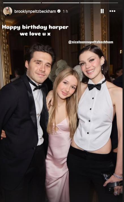 Brooklyn Beckham, Nicola share birthday tribute to Harper amid family rift