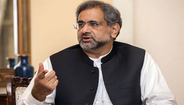 شاہد خاقان عباسی(فائل فوٹو)۔