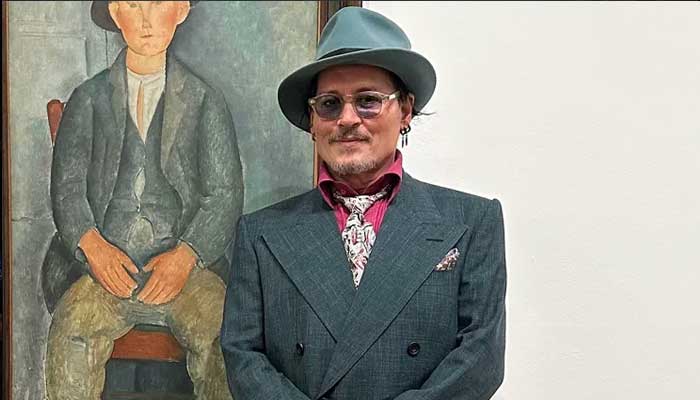 Johnny Depp visits Modigliani artwork after London premier of his film ‘Modi’