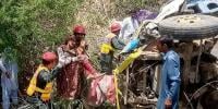 ضلع کرم: گاڑی کھائی میں گرنے سے 7 افراد جاں بحق، 2 زخمی