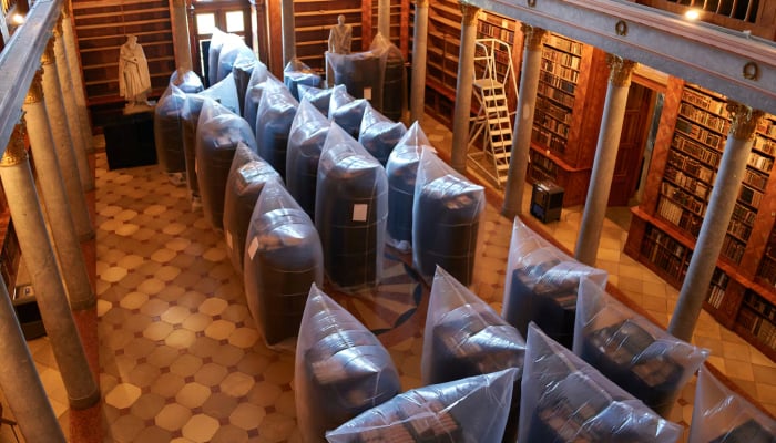 Hungarys oldest library battles beetle menace, centuries-old books at risk