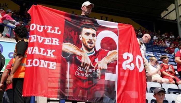 Liverpool vs Preston: Fans honour Diogo Jota, brother with special tribute