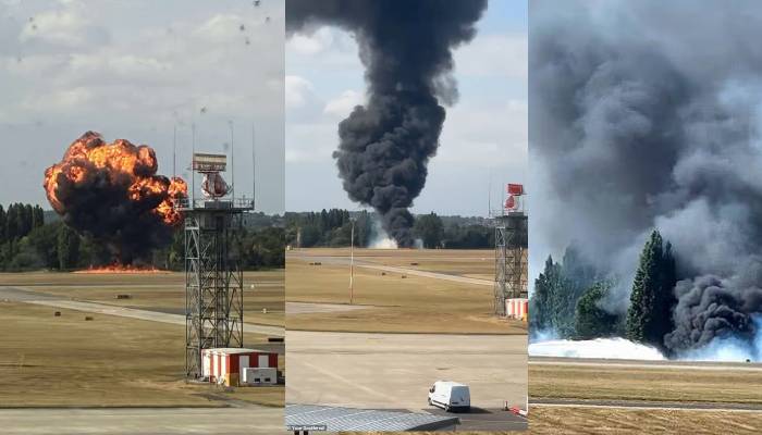 Southend Airport crash: Small aircraft bursts into flames shortly after takeoff