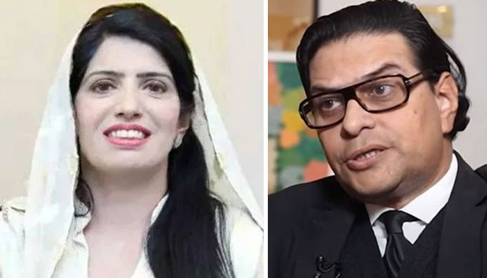 سلمان اکرم راجہ اور عالیہ حمزہ—فائل فوٹو