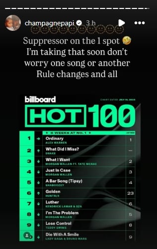 Picture Credit: Drake/ Instagram