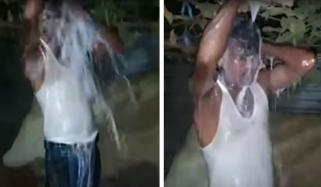 بیوی سے طلاق، شوہر کا دودھ سے نہا کر جشن