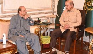 صدر زرداری سے وزیرِ اعظم شہباز شریف کی ملاقات