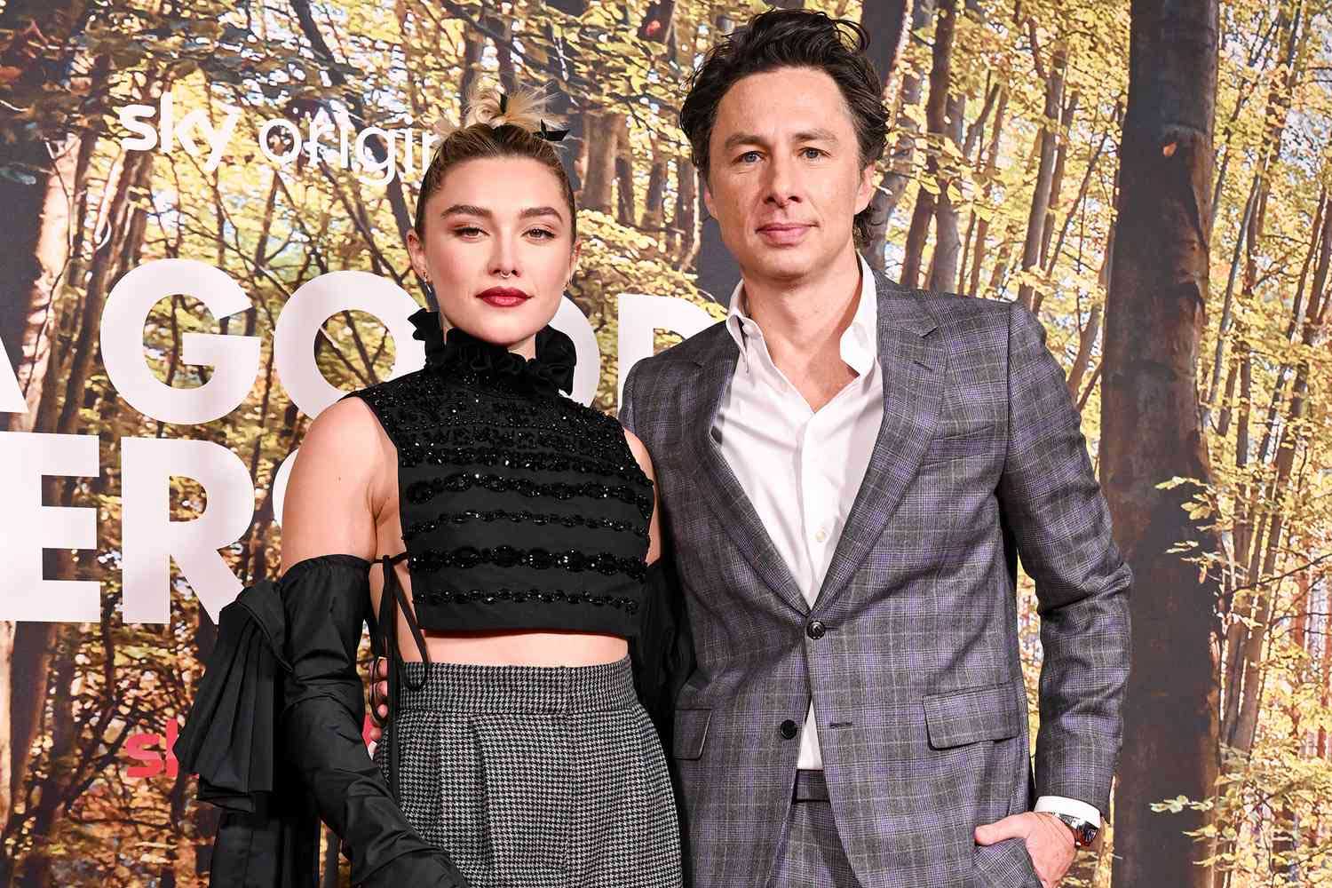 2-Florence Pugh and Zach Braff